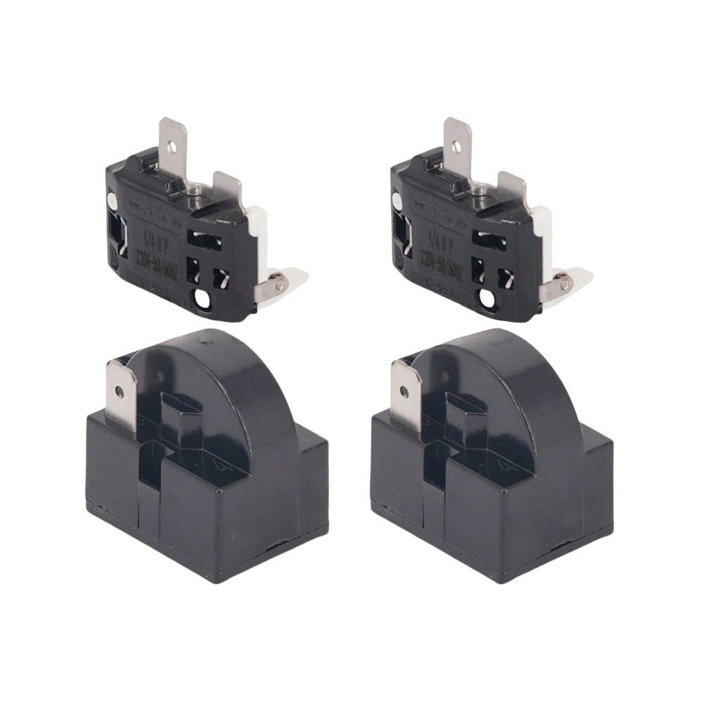Universal Refrigerator Starter Relay and Overload Protector Set Mini Coolers
