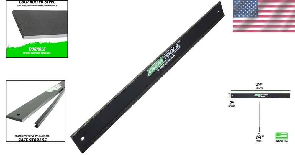 Straight Edge Ruler Engine Block Cylinder Head Inspection Guide Layout Tool 24"