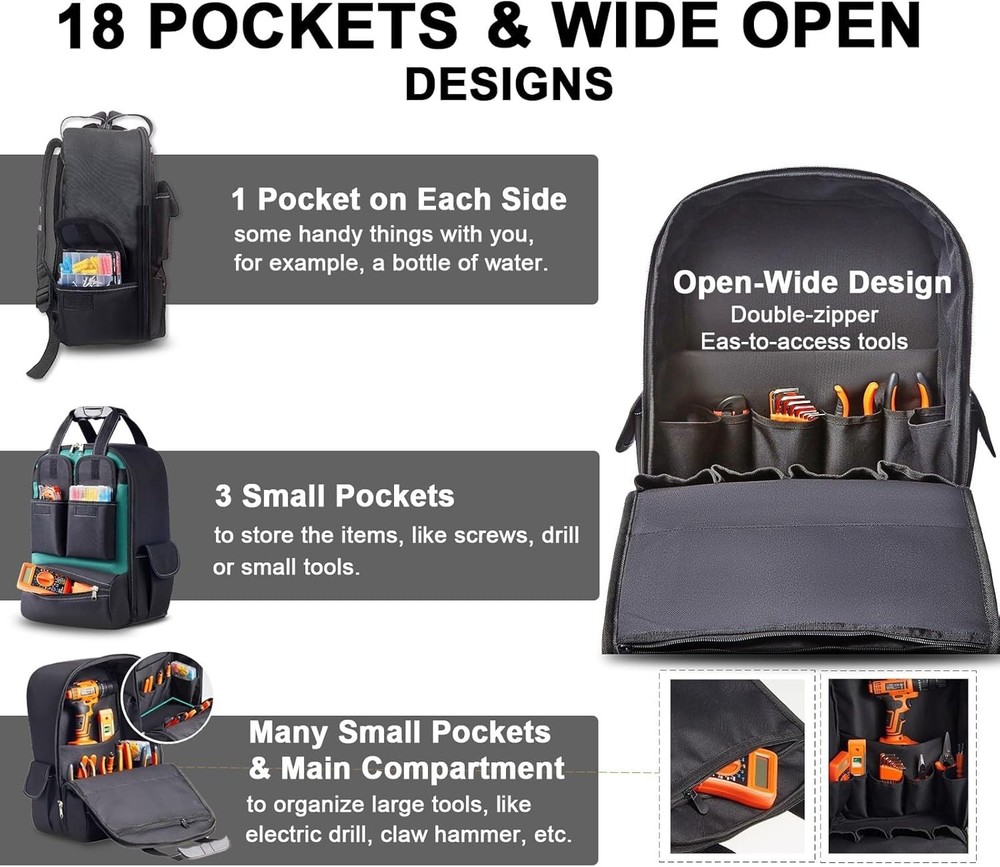 Waterproof Tool Bag Organizer for Various Work Sites