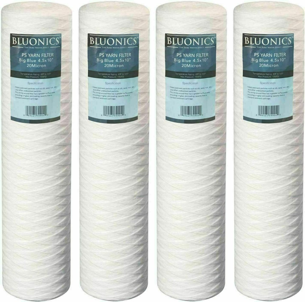 Bluonics 4-pack 4.5" x 20" String-wound Yarn Sediment (20 Micron)