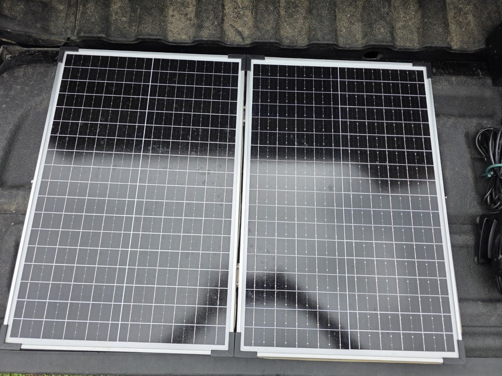 Stainless Steel Pond Waterfall Spillway Kit with 70W Solar Panel Pump Untested