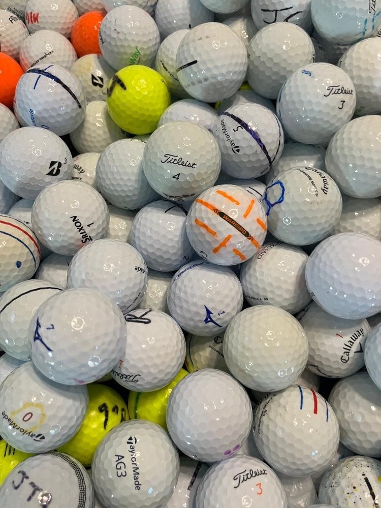 100 Assorted Practice Mix Used Golf Balls