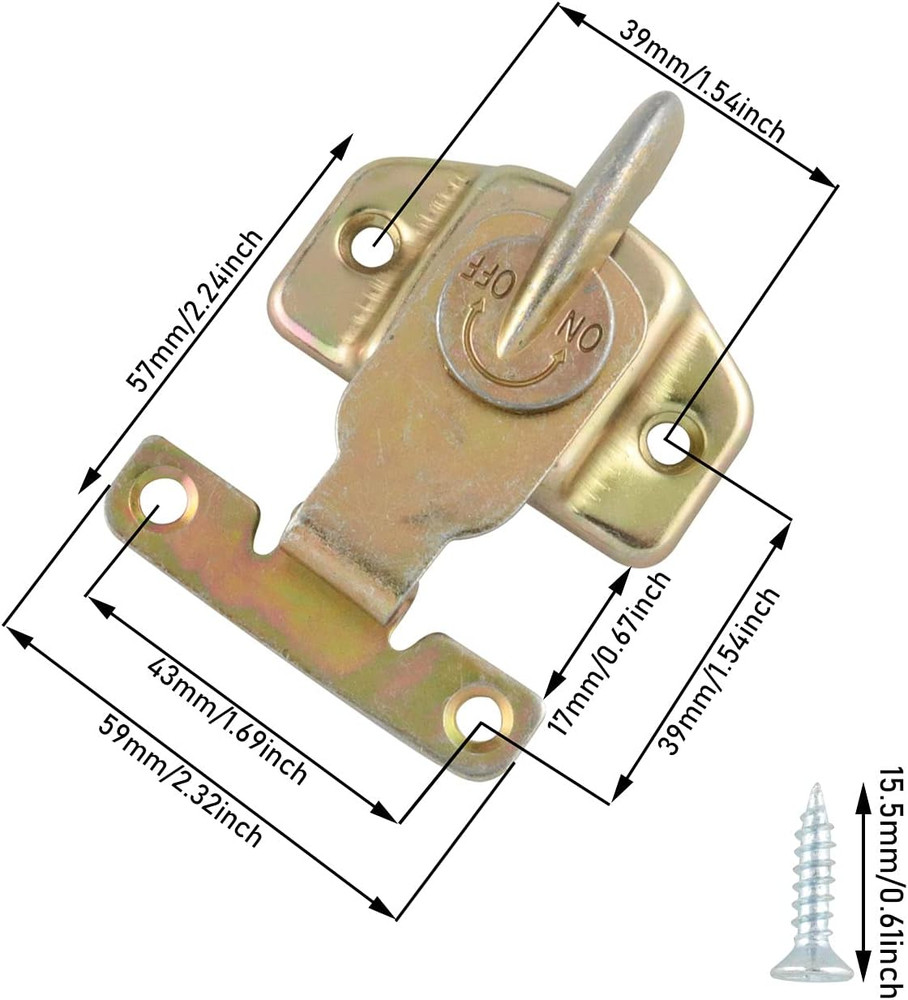 2PCS Metal Table Locks Dining Training Table Buckles Connectors Hardware Accesso
