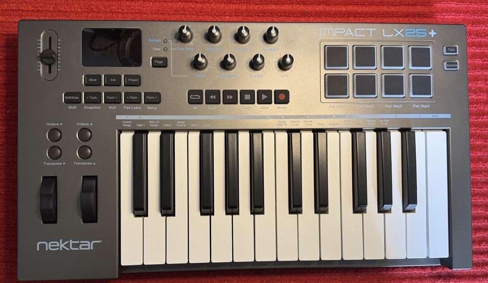 Nektar Impact LX25+ 25 Key USB MIDI Keyboard Controller (A1D029464)