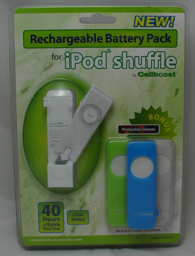 CellBoost Rechargeable Battery Pack for all iPod Shuffle Models (IPR3-BP)