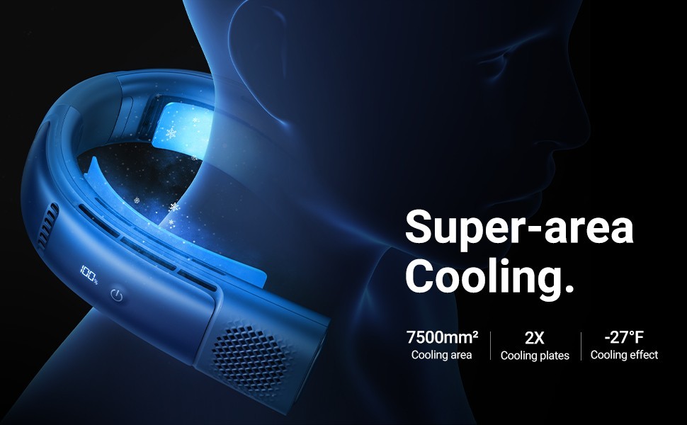 Torras COOLiFY2 Neck Air Conditioner Fan, 3 Mode, LED Design, 5000mAh