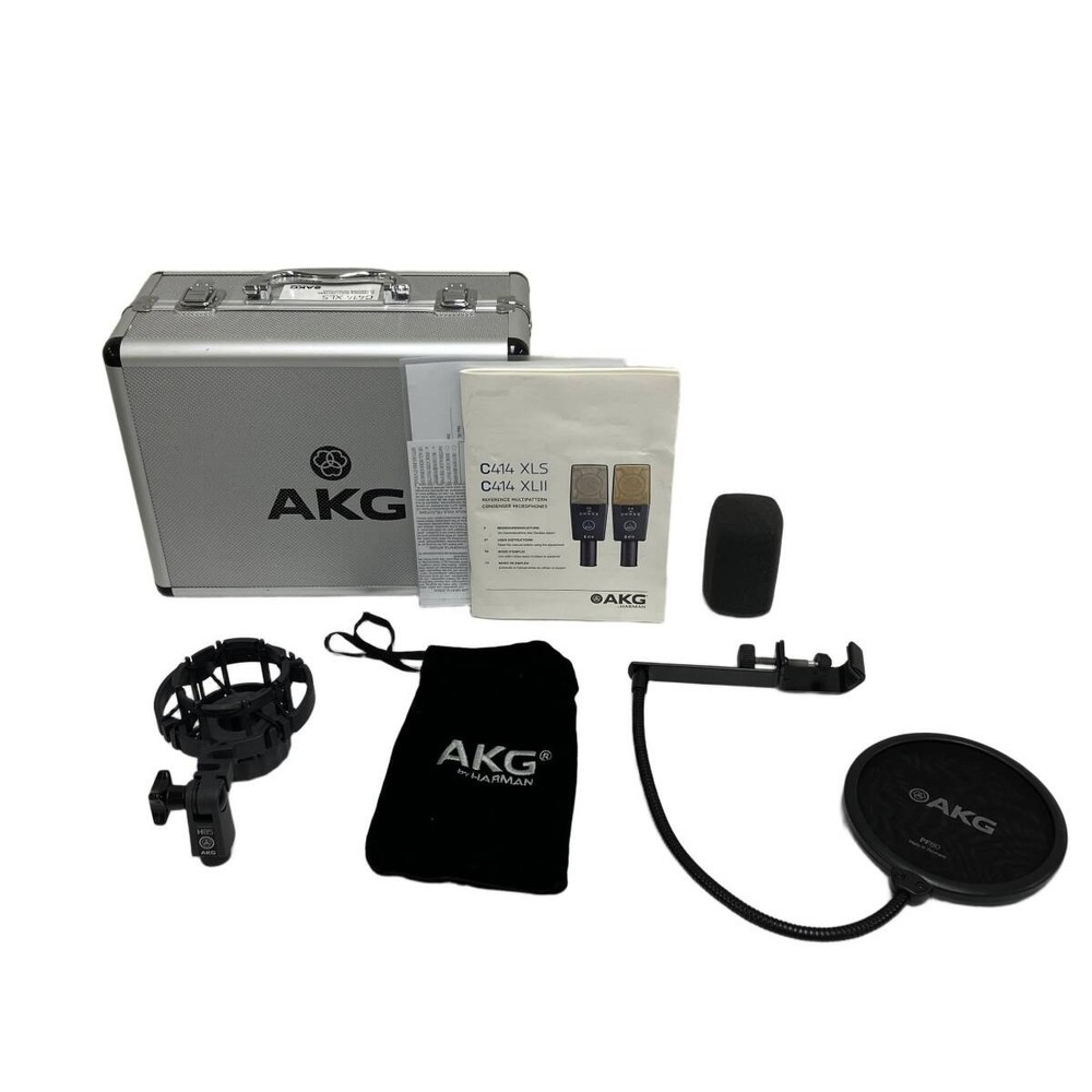 AKG C414 XLS Reference Multipattern Condenser Microphone Studio w/ Hard Case