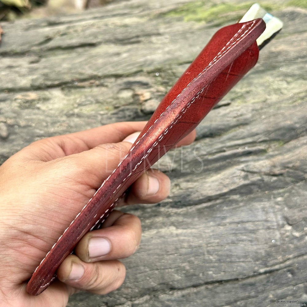 Custom Engraved Pure Leather Belt Loop Sheath for Fixed Blade & Skinner
