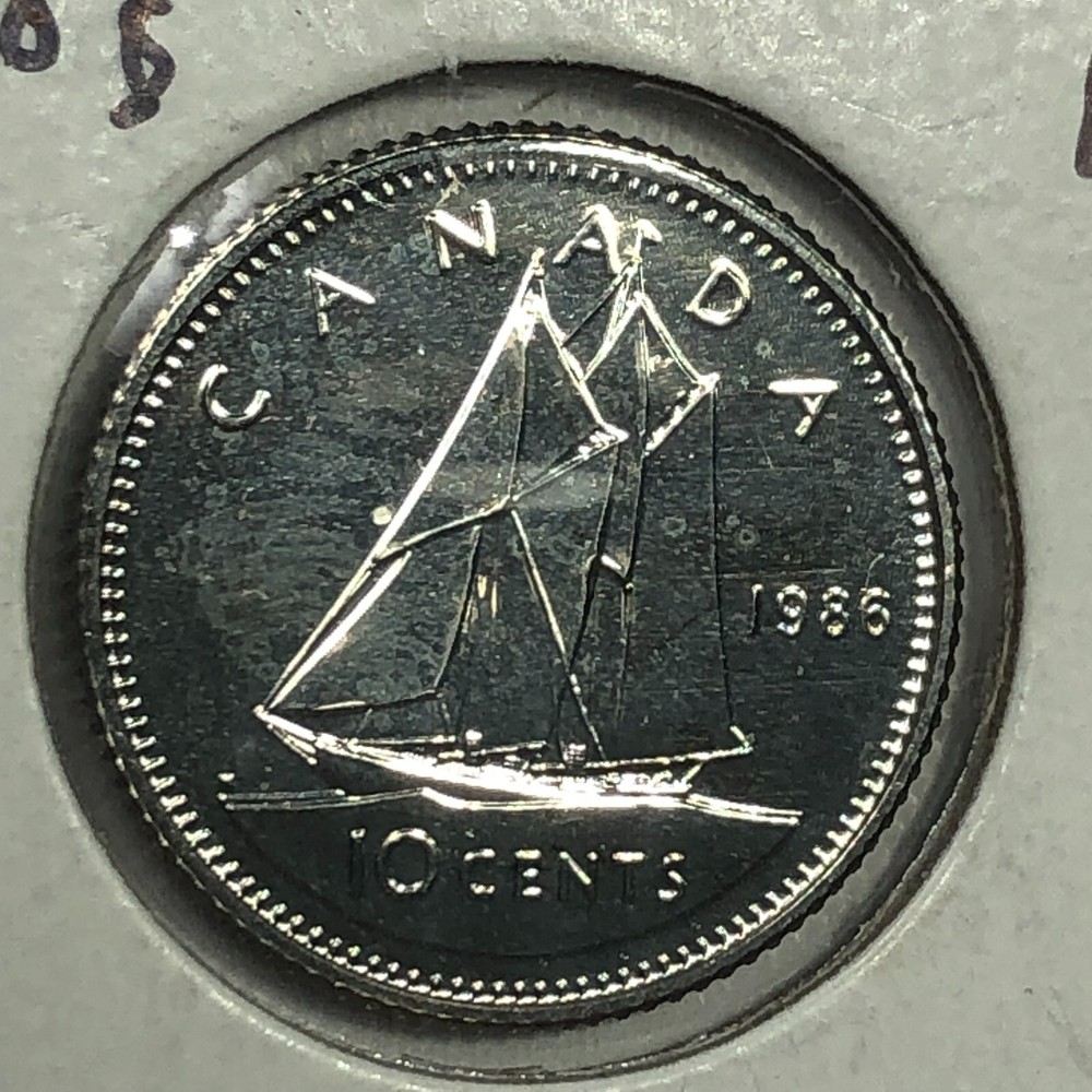 1986  Canada Ten Cent Foreign Coin #1699