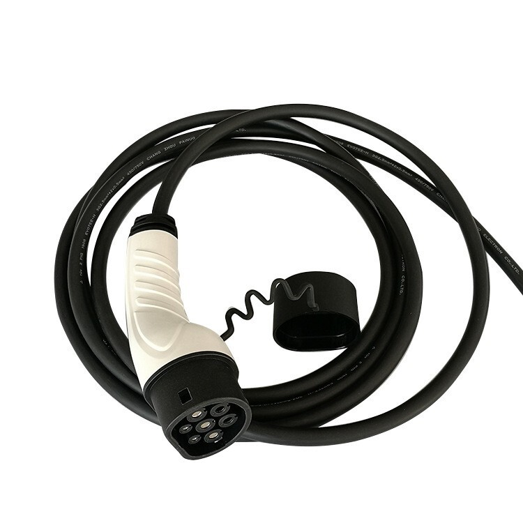 EV Charging Cable Type 2 to Open end, Replacement Cord, 3 Phase 22kW 32A 480V,5m