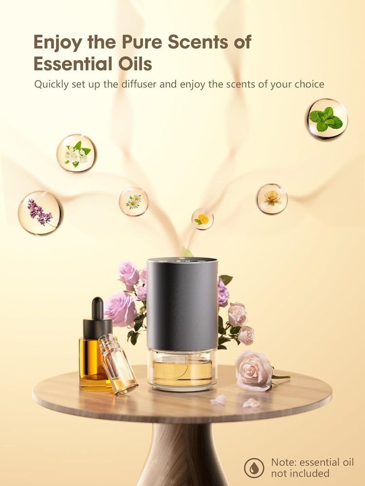Waterless Essential Oil Diffuser - Rechargeable Scent Dark Allure