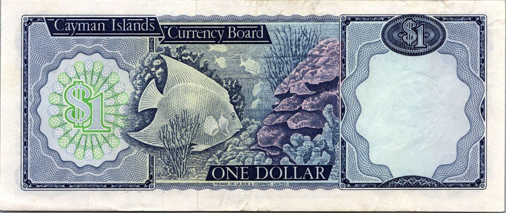 Cayman Islands $1 1974 Pick # 5 AU / UNC