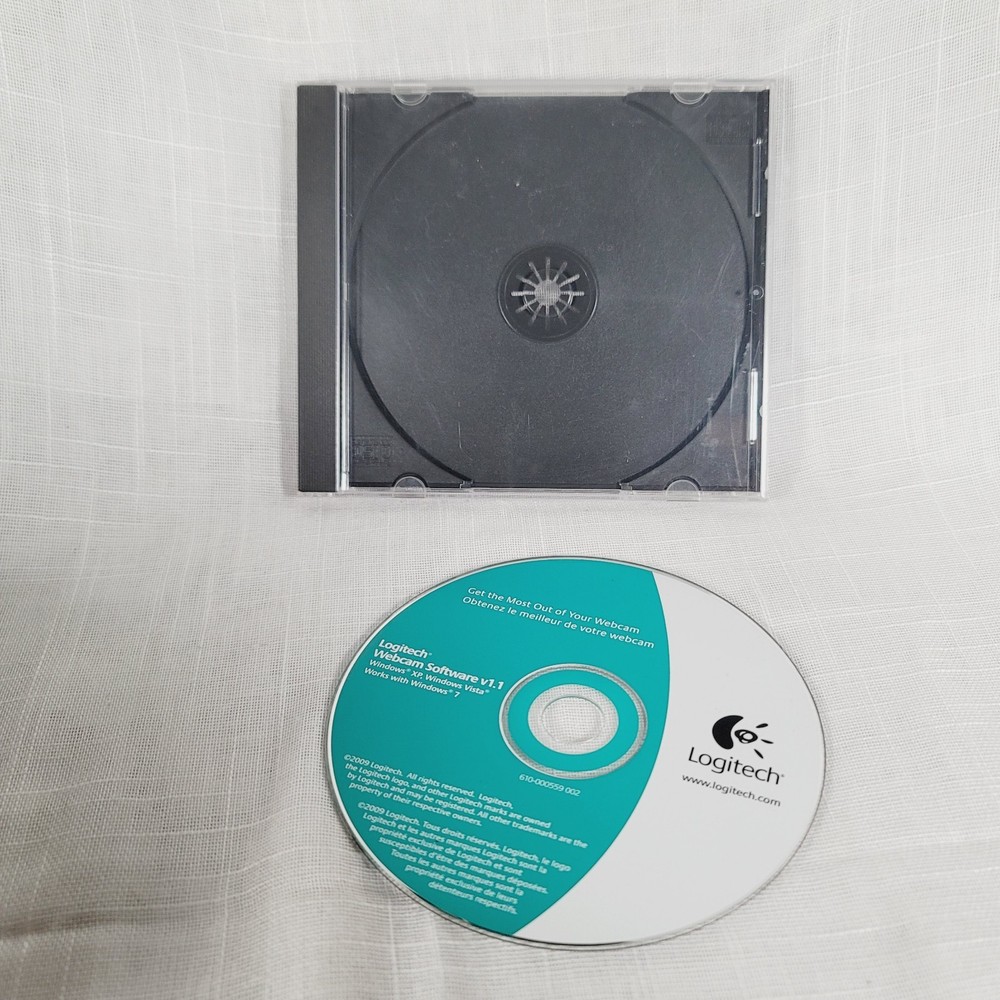 Logitech Webcam Software v1.1 Windows XP Vista 7 2009 Disc CD-Rom Driver