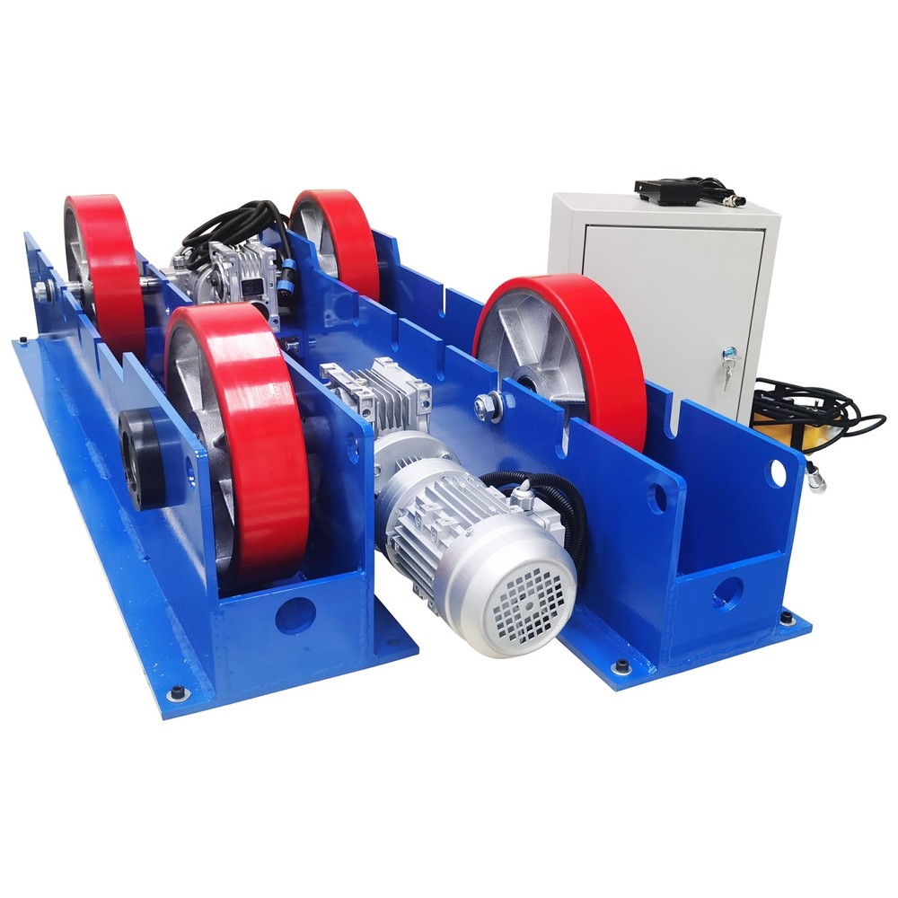 220V 3 Ton Adjustable Welding Turning Roller Linkage Welding Roller Support