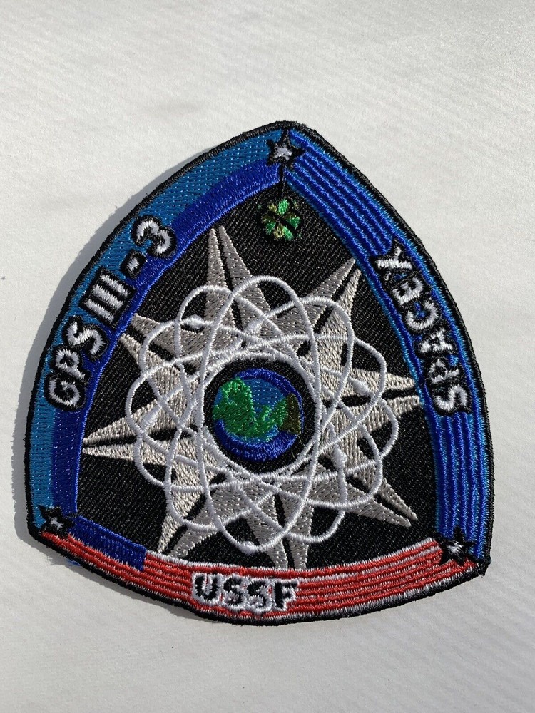 SPACE X Mission GPS III-SVO 3 USSF DM2 PATCH 3.5”