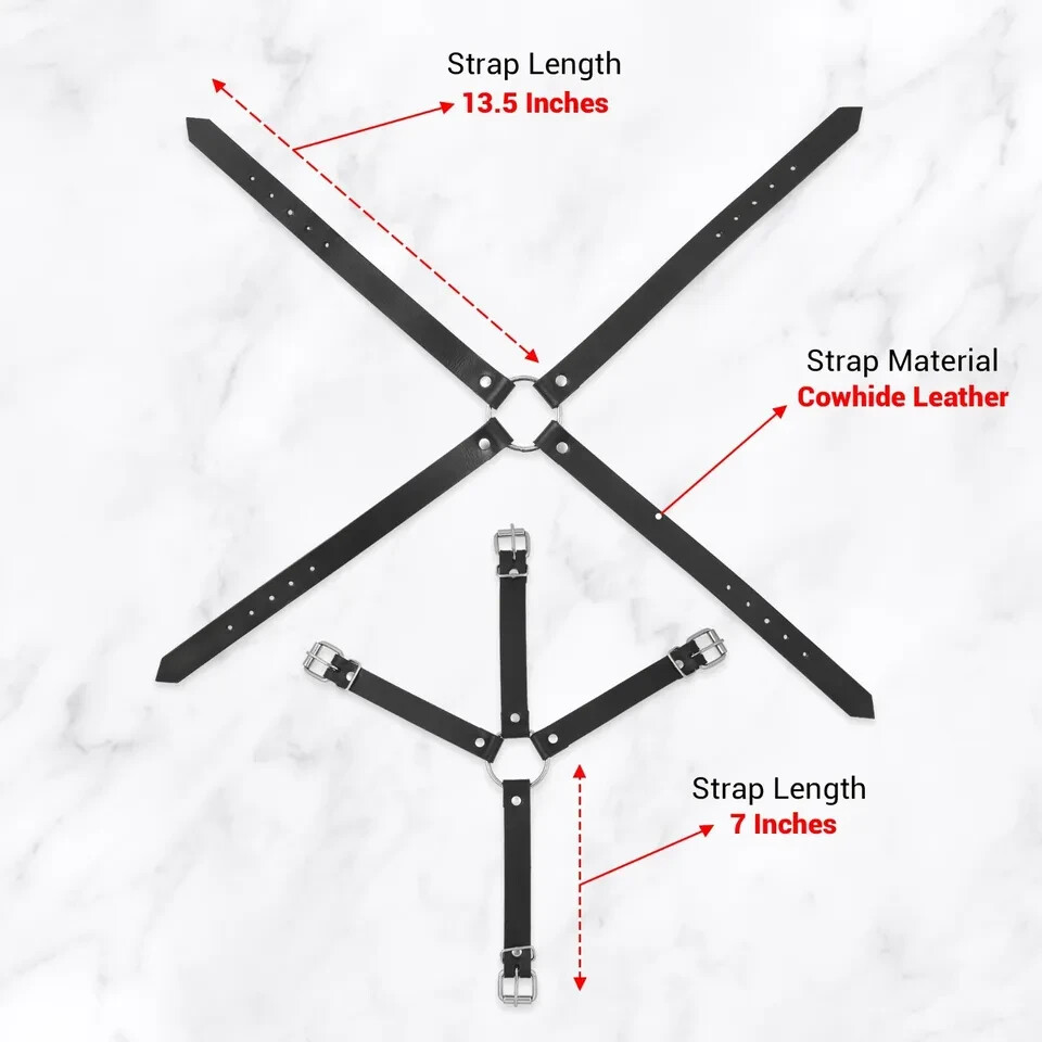 Adjustable Soft Leather Chest Strap for Men | Comfortable Body Harness Accessory