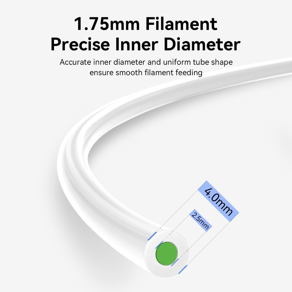 3D Printer Bowden PTFE Tube - 2M Teflon Bowden Replacement
