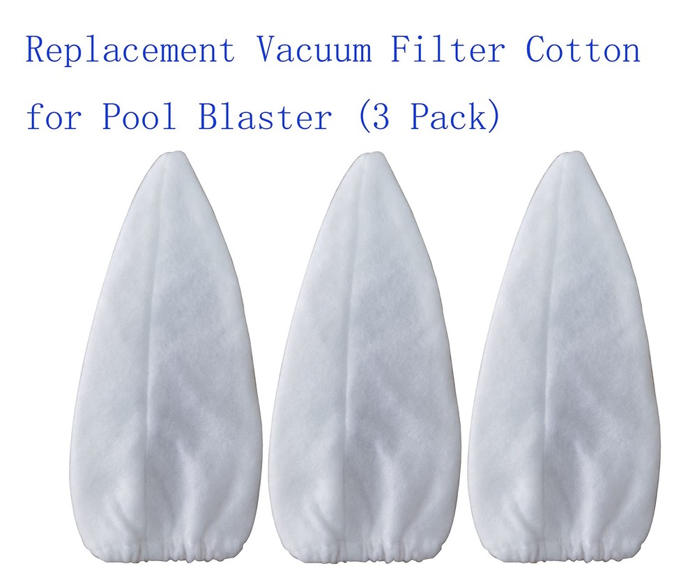 Replacement Vacuum Filter Cotton for Pool Blaster (3 Pack) 3 Pack