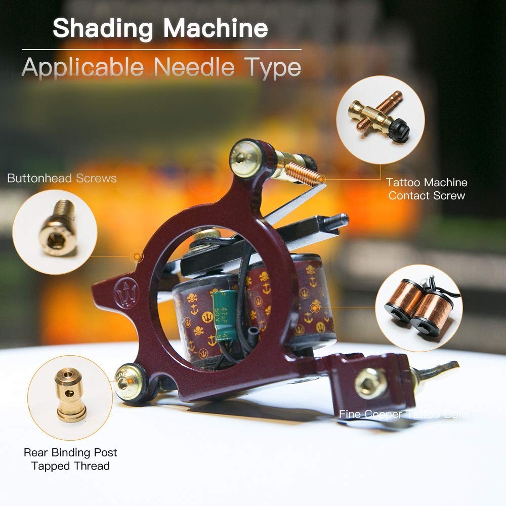 Dragonhawk Complete Tattoo Kit for Beginners 2 Pro Tattoo Machine