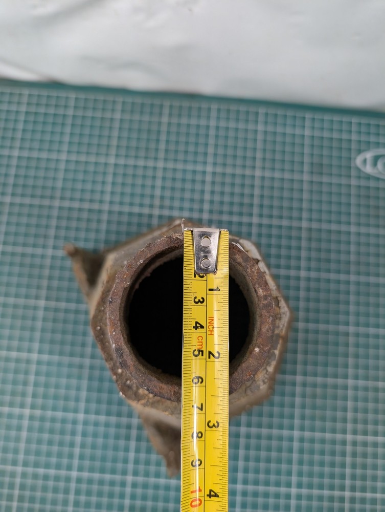 Vintage Cast Iron Gutter Rain Water Hopper / Planter Angular