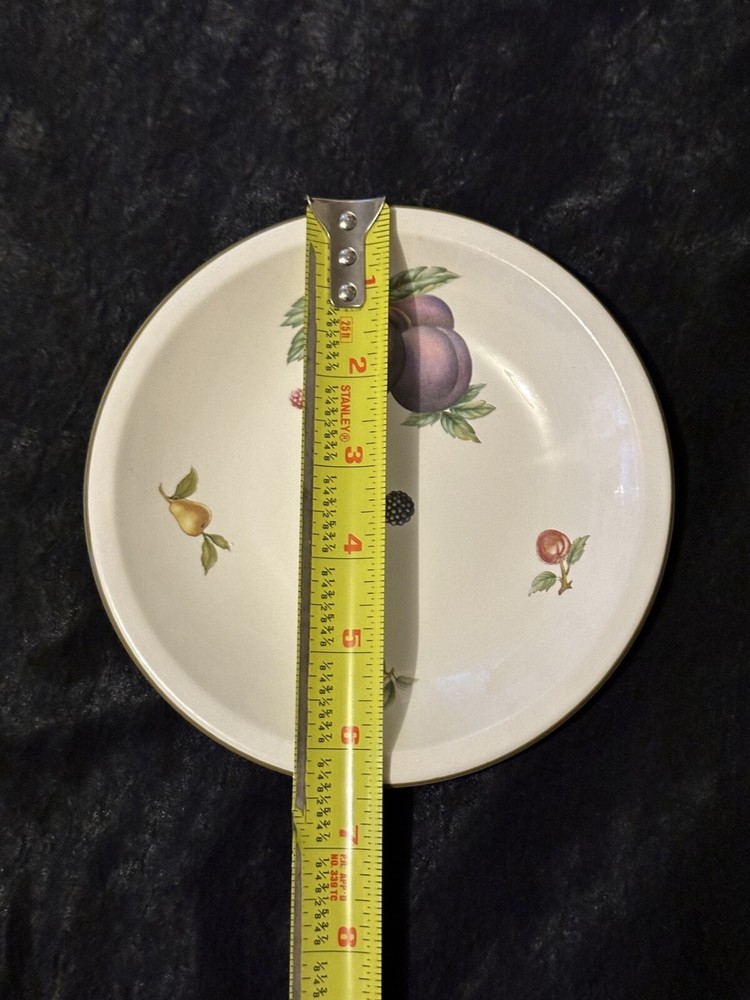 Fruit Sprays sterling (coup shape) pattern by Wedgewood. Setting for 6