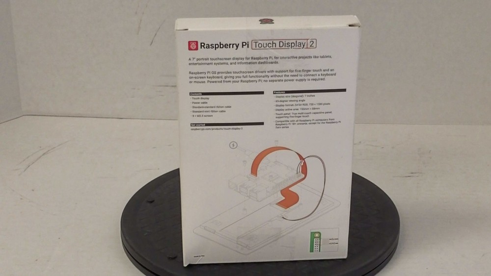 Raspberry Pi Touch Display 2, 7 inch, Portrait