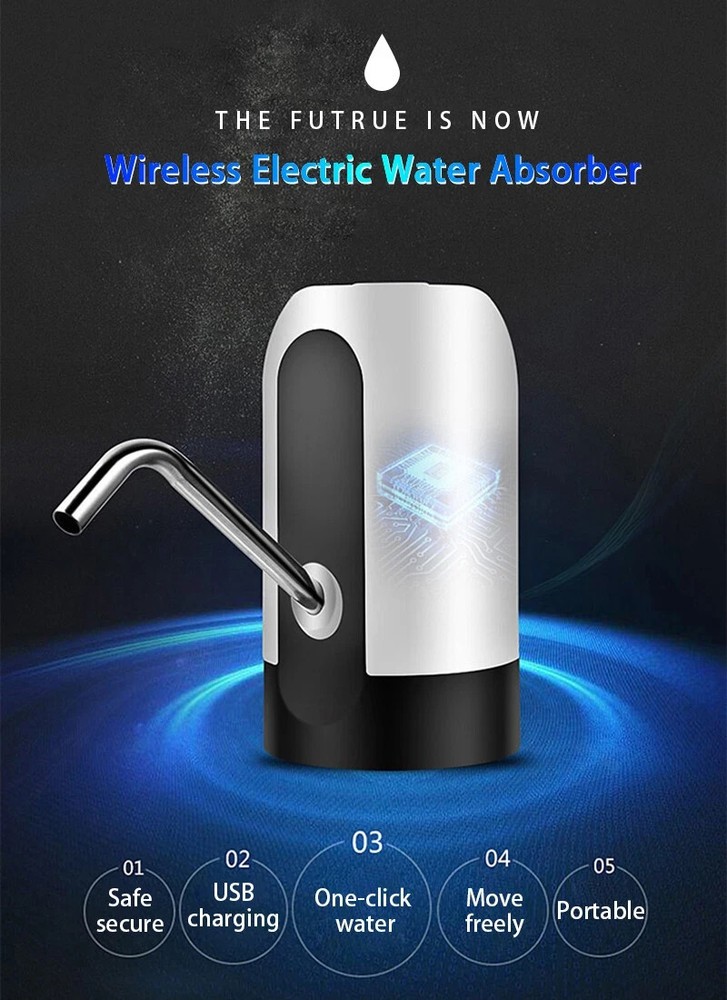 New Automatic Universal Electric Water Dispenser Pump 5 Gallon USB Bottle Switch