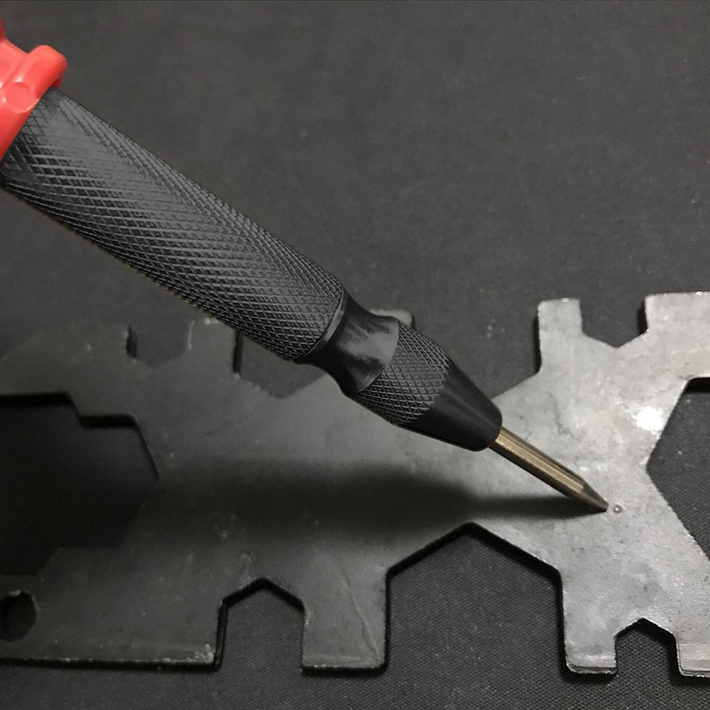 2PC Automatic Center Punch Strikes Surface Hammer Spring Loaded Window Breaker