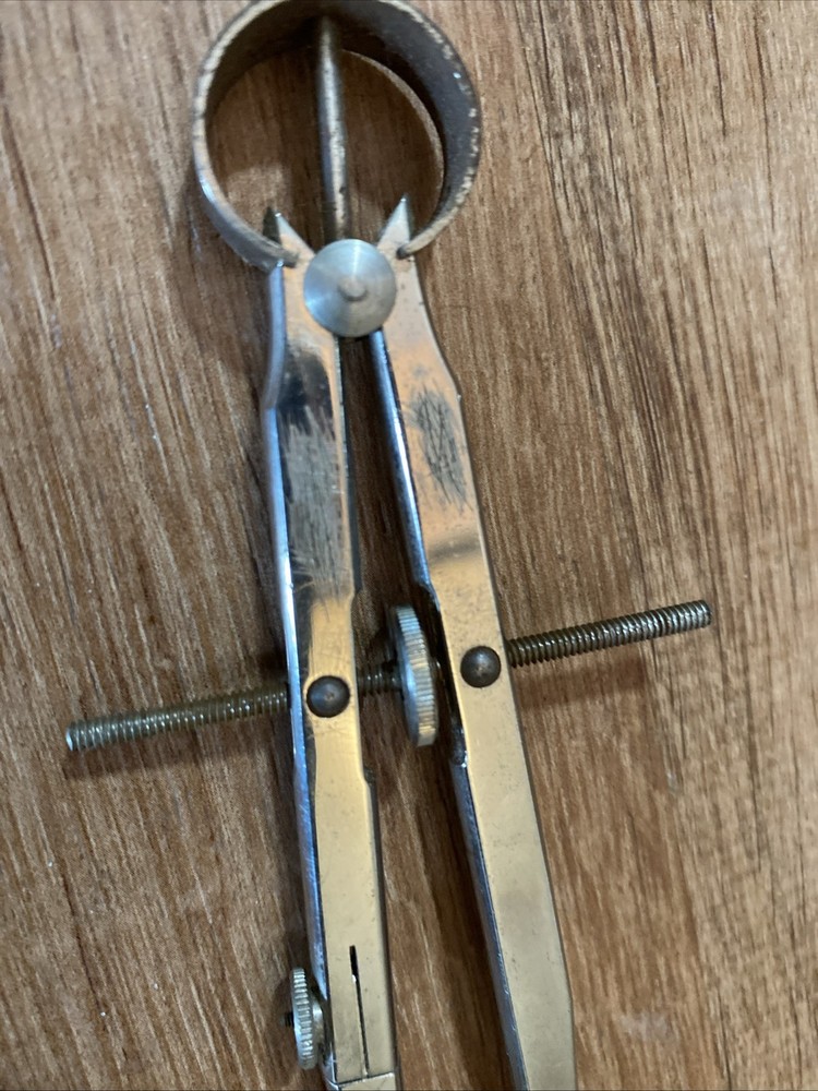 Vintage Drafting Tools - Templates, Compasses, Triangle Scale Ruler