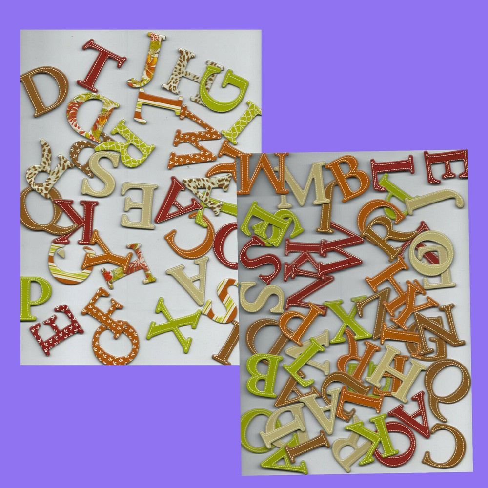 CHIPBOARD LETTERS - PRINTED OR SOLID COLORS 1-1/2 INCHES