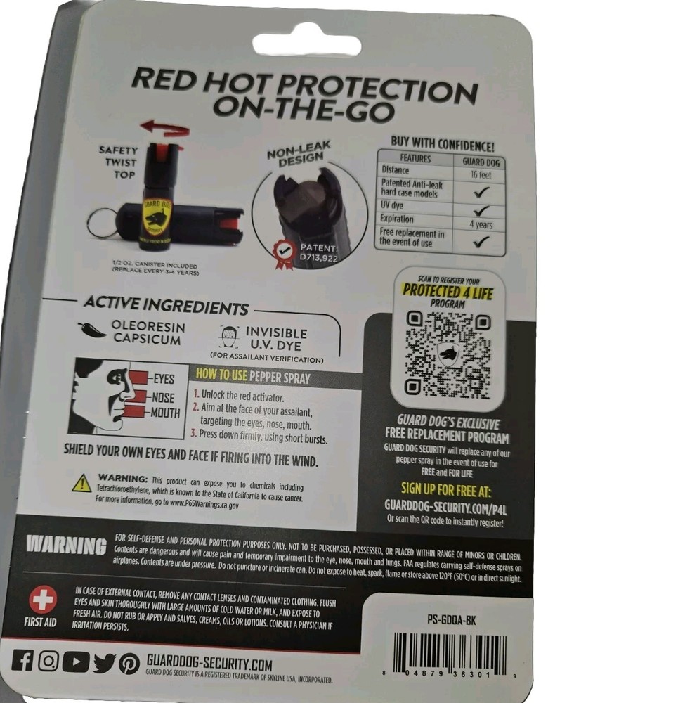 guard dog security pepper spray