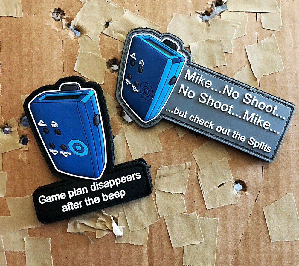 Timer "Check out my splits" morale patch with Hook backing. "Game Plan Patch"