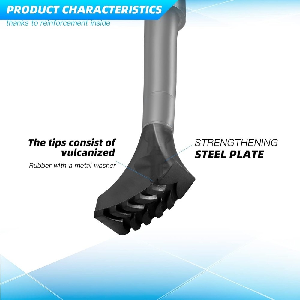 Replacement Rubber Tips for Most Trekking Poles - 6 Pack for Ultimate Support