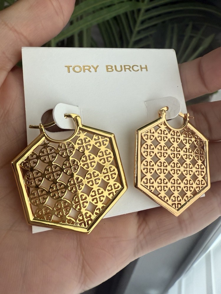 Tory Burch Logo Earrings