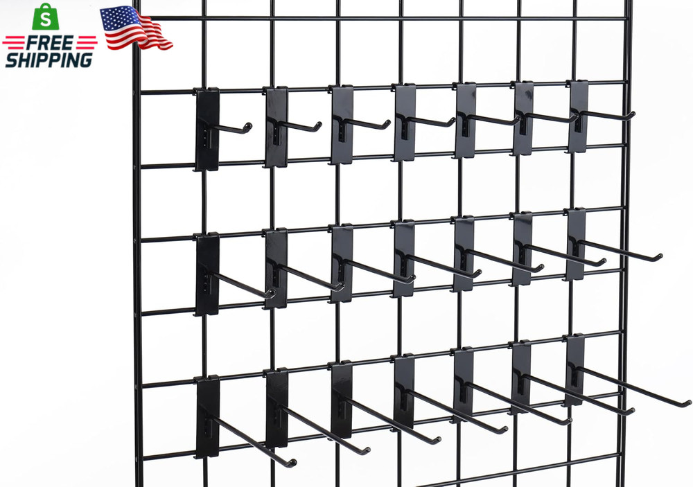 Gridwall Hooks 6 Inch,50Pc Display Hooks for Grid Wall Heavy Duty Gridwall Hook