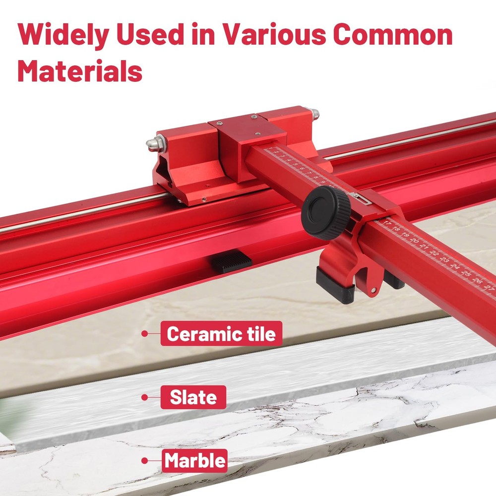 Professional Tile Cutter, Large Format Manual Cutting Tool with Adjustable F