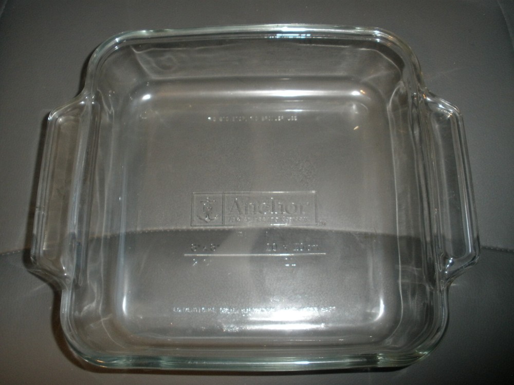 Clear Glass Anchor Hocking 8"x8" Baking Dish EUC
