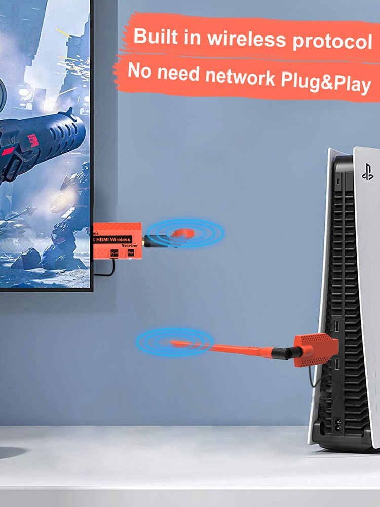 4K Wireless HDMI Extender Video Transmitter Receiver Display Share 150m 100m 50m