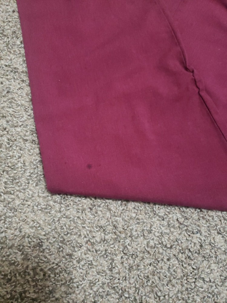 Unisex Landau Maroon Size Medium Scrub Set (Some Spots)