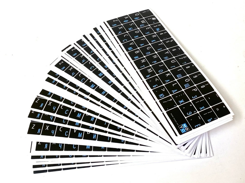 Russian Keyboard Stickers Русский алфавит для клавиатуры