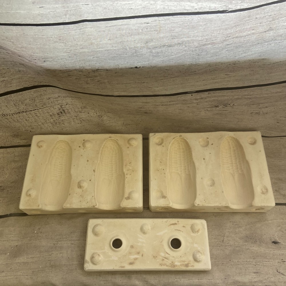 Unbranded Ceramic Casting Mold Two Corn Salt And Pepper #MC-245