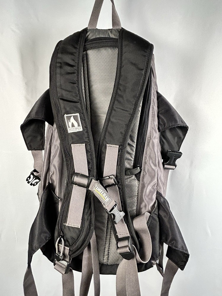 CamelBak Hydration Backpack Gray Blue Hiking Pack No Bladder Outdoor Daypack