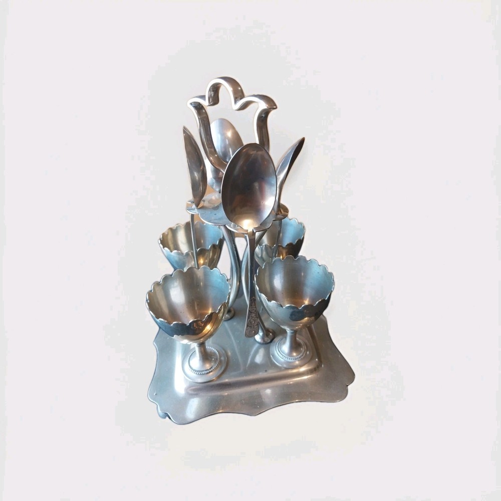Silver plated Egg Cruet Charles Henry Hattersley