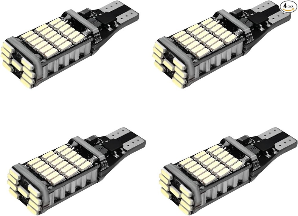 4 PCS LED Reverse Lights, 6500K Super Brightness 45SMD-4014 Chipsets-Ice Blue