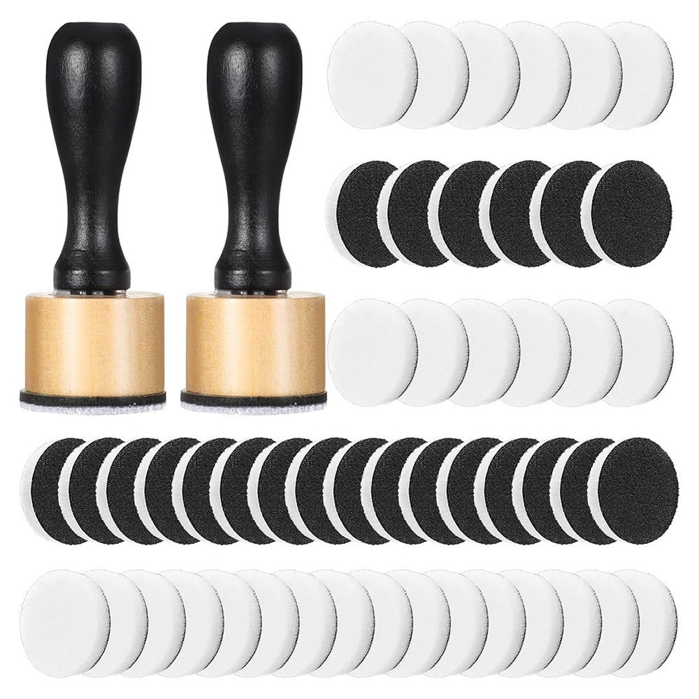 62Pack Ink Blending Tool - 2Pcs  Applicator Tools and 60Pcs Replacement9076