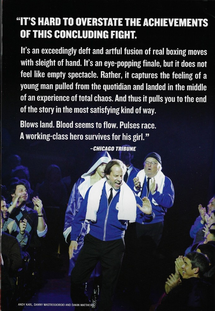 Andy Karl "ROCKY" Margo Seibert / Sylvester Stallone 2014 Souvenir Program