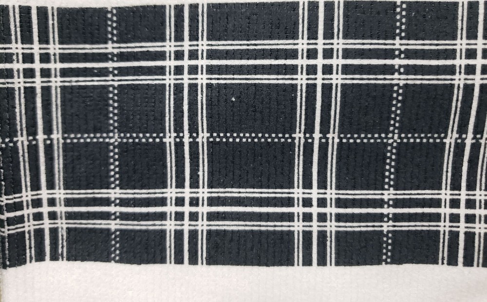 2 Same Microfiber Kitchen Towels (15" x 25") BLESS THIS HOME, BLACK & WHITE, GR