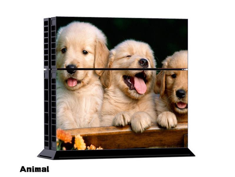 Sony PS4 Console and Controller Skins / Decals -- Puppies (#68)