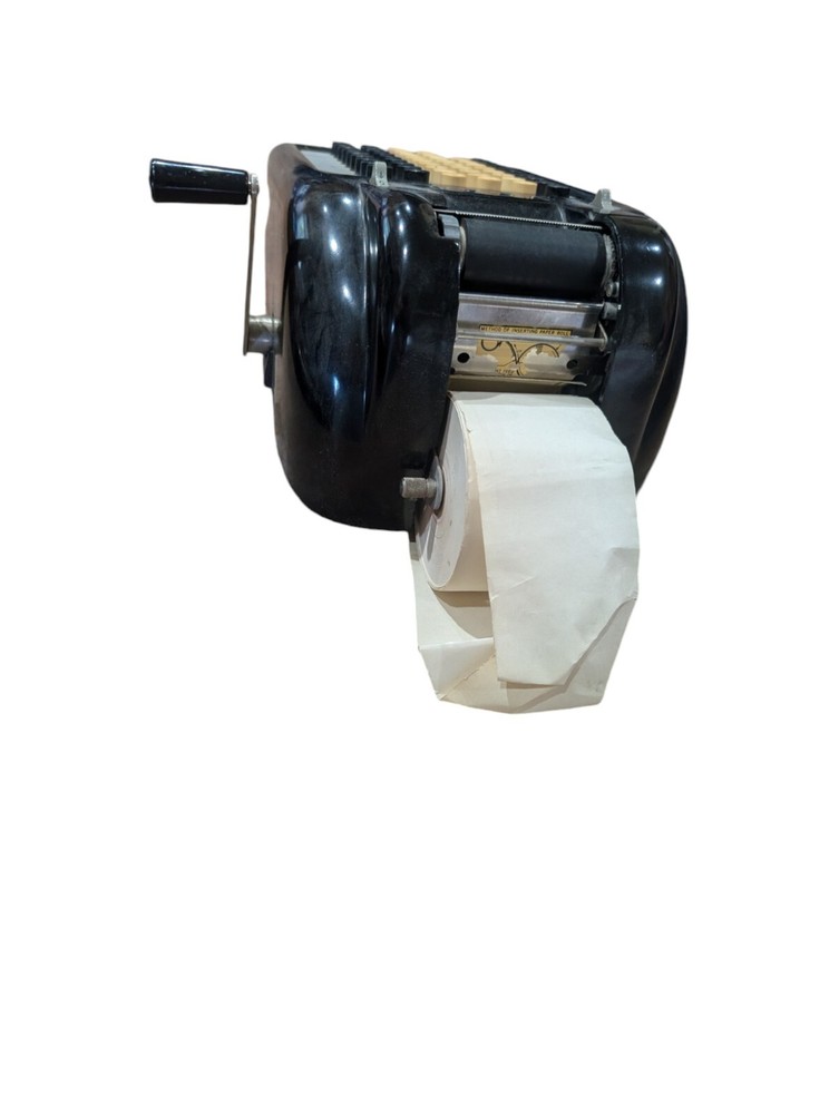 Vintage VICTOR Champion 6 Column Hand Crank Adding Machine.