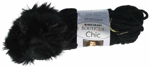 Red Heart Boutique Chic Yarn, Ebony